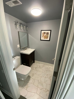 Completed home improvement finish work