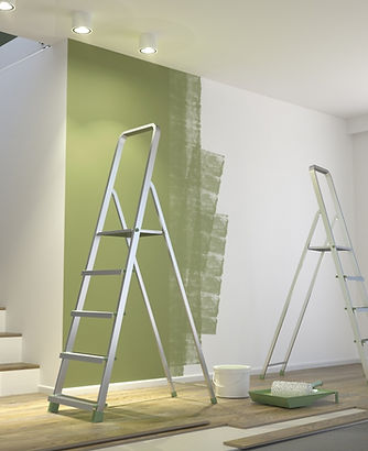 Completed home interior improvement project